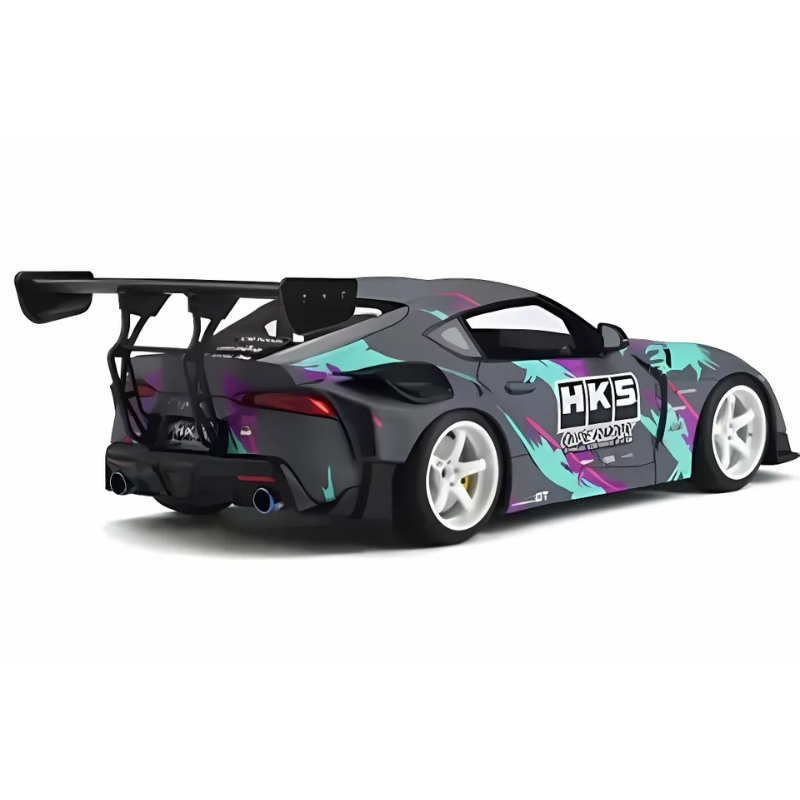 Gt spirit 1/18 hks gr toyota supra presentation *resin series*, grey/green, , medium-null
