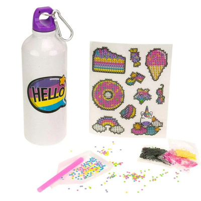 Diamantiny crystal art kit οικολογική μπουκάλα διακόσμησε και εξατομίκευσε τη δική σου με πολύτιμες πέτρες, , medium