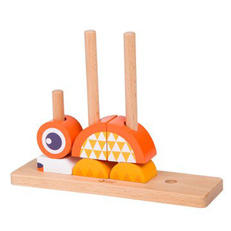 Classic world toys fox blocks set for ages 3+ 14pcs, , medium-null