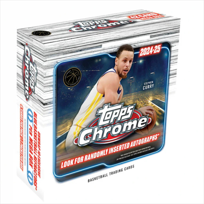 Topps chrome - 2024 - 25 basketball - mega box - 7 packs - 6 cards per pack - stephen curry, , medium