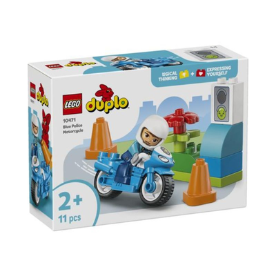 Lego 10471 duplo - blue police motorcycle, , medium