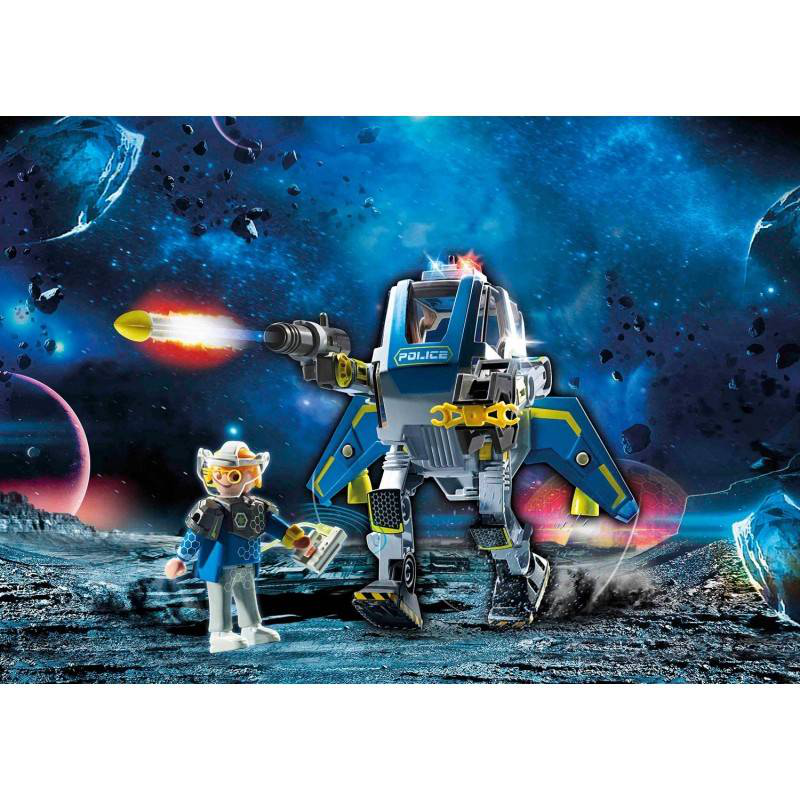 Playmobil 70021 galaxy police robot with gripper arm and weapon, , medium image number null