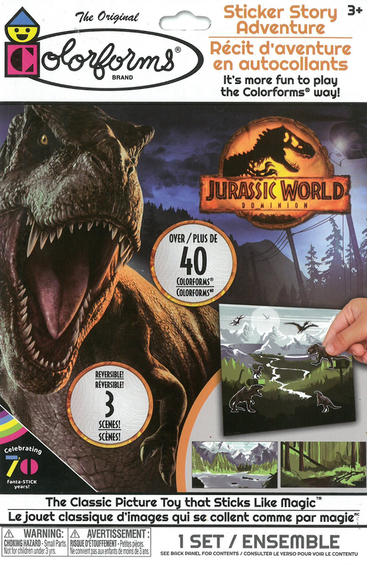 Colorforms sticker story adventure jurassic world, , medium-null