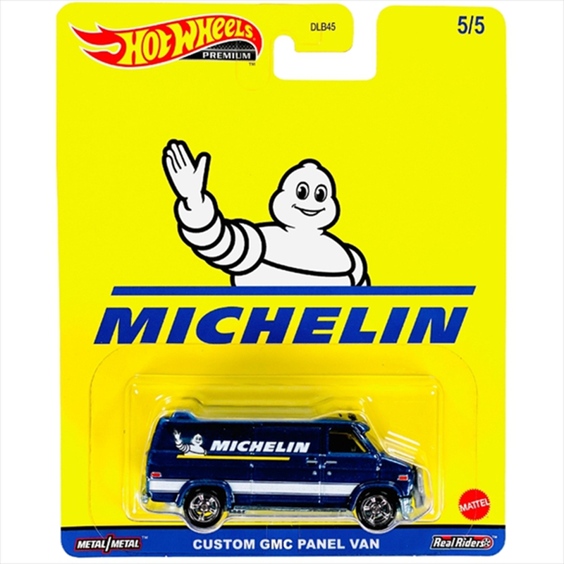 Hotwheels 1/64 premium pop culture michelin custom gmc panel van 5/5, , medium-null