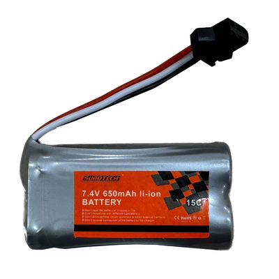 7.4v 650mAh lithium-ion rechargeable battery