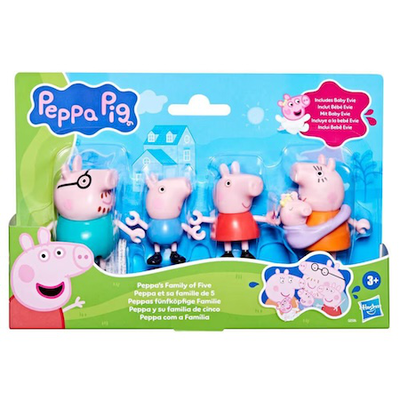 Peppa pig peppa's family pack of 5 figures 3y+, , medium