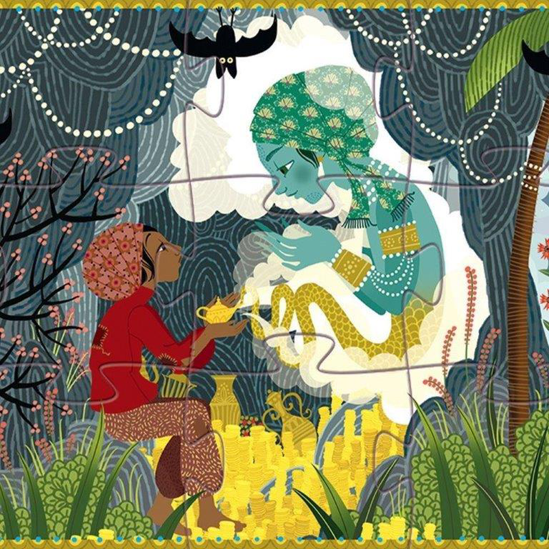 Djeco puzzles - silhouette puzzles aladdin, , medium image number null