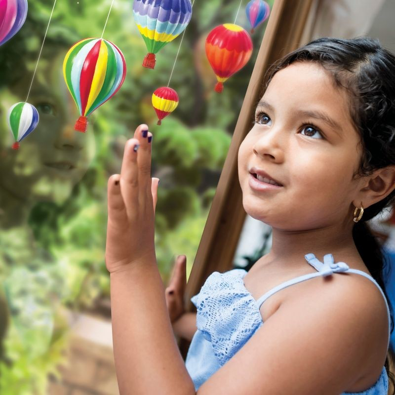 Paint your own hot Air balloons mobile set, , medium-null