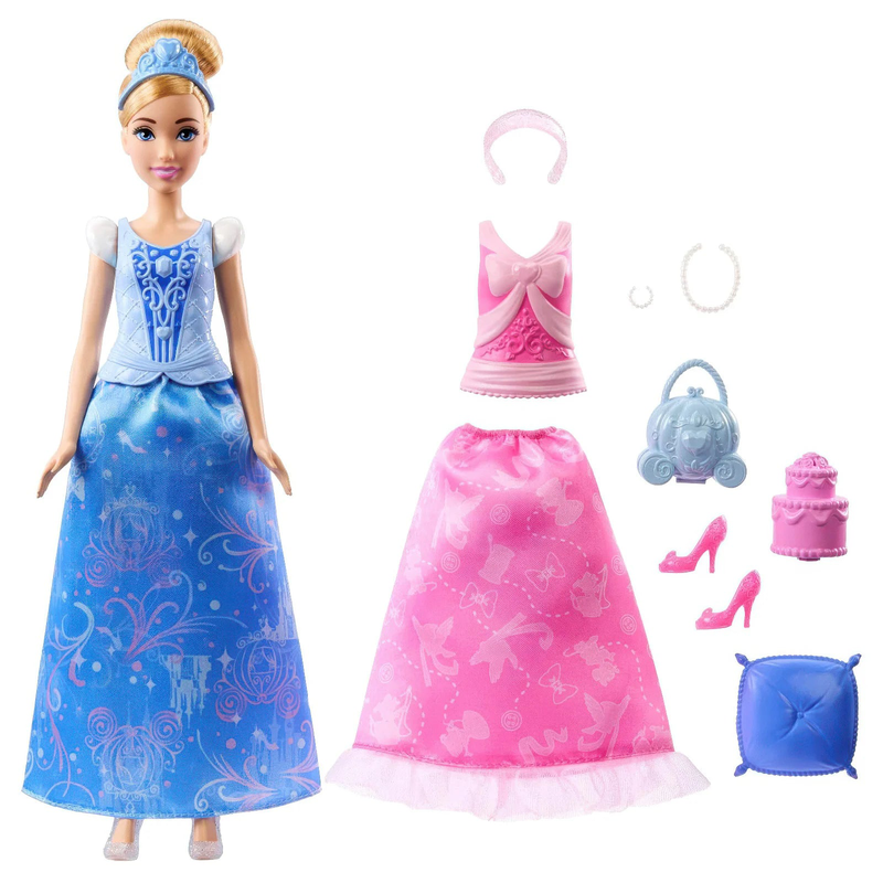 Disney princess cinderella 2 in 1 stories doll, , medium image number null