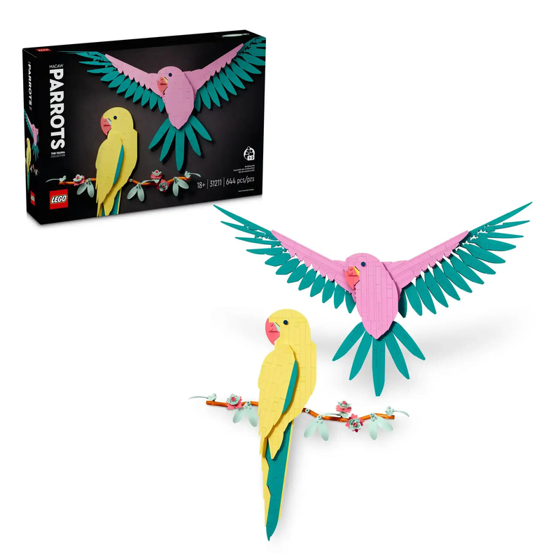 Lego art 31211 the fauna collection – macaw parrots, , medium image number null