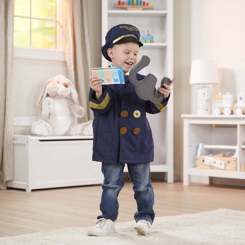 Melissa & doug 18500 pilot role play costume set image number null
