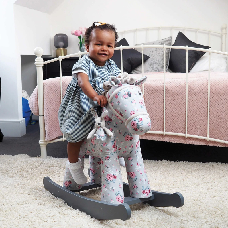 Little bird told me lily & rose rocking horse, , medium image number null