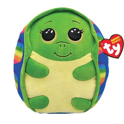 Ty squishy beanies rainbow turtle 25cm, , medium