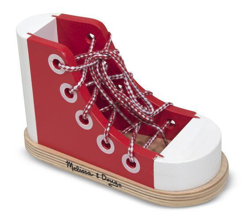 Melissa & doug wooden lacing shoe, , medium-null