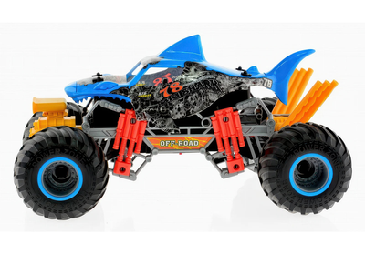 Spraying 'smoking shark' off-road remote controlled rc muscle monster truck
