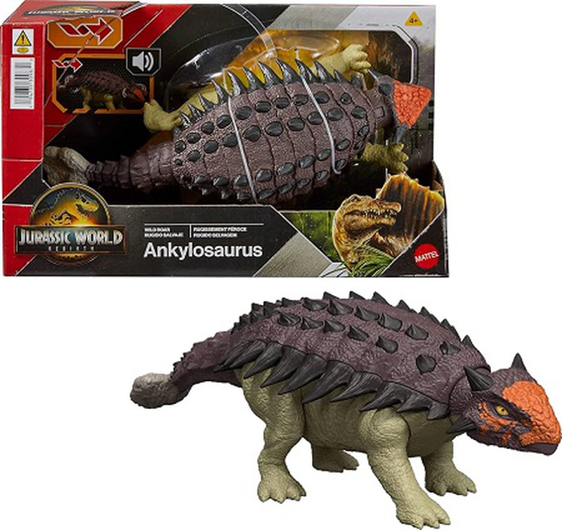 Jurassic world rebirth dinosaur action figures with attack motion & sound for ages 4+ (1 pcs - random selection), , medium-null