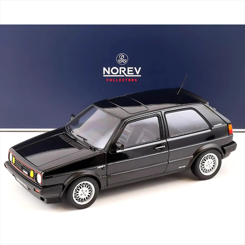 Norev 1/18 1989 volkswagen golf gti match, black metallic, , medium-null