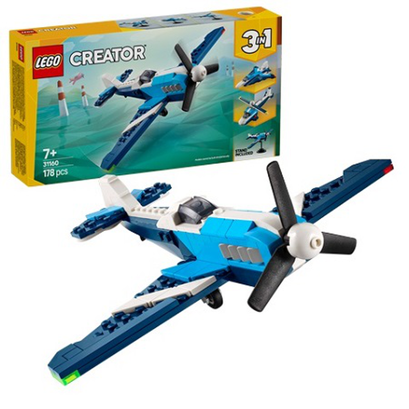 Lego creator 3in1 Aircraft race plane 178pcs 7y+ 31160, , medium-null