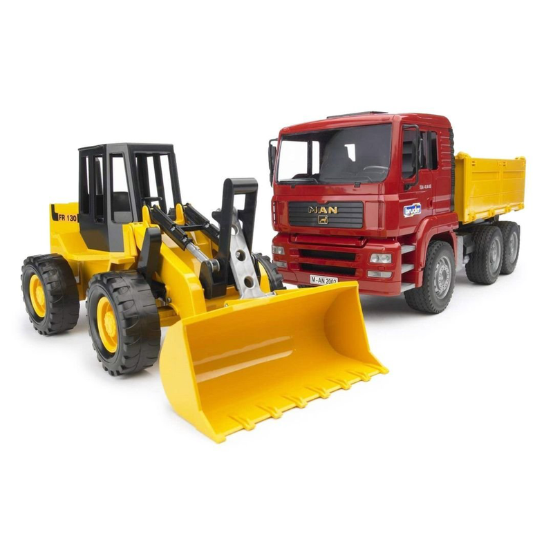 Bruder 02752 man tga construction truck with articulated road loader, , medium-null