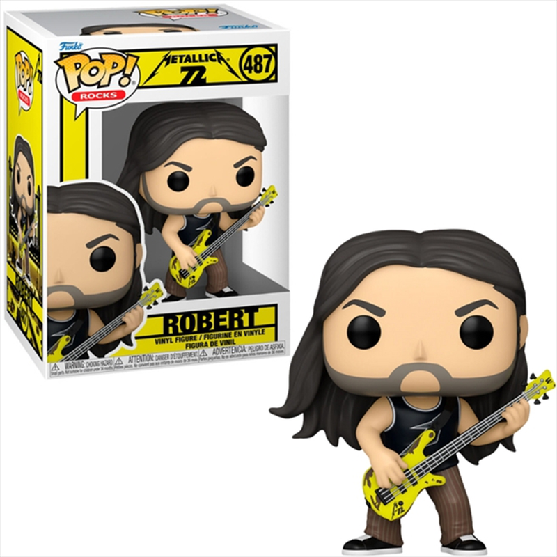 Funko pop! Rocks: metallica 72 - robert #487 vinyl figure, , medium-null