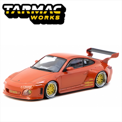 Tarmac 1/64 porsche old  new 997, red metallic