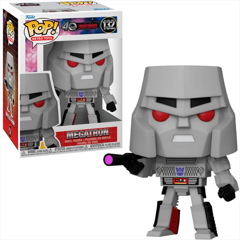 Funko pop! Retro toys: 40 years transformers - megatron #131 vinyl figures, , medium-null