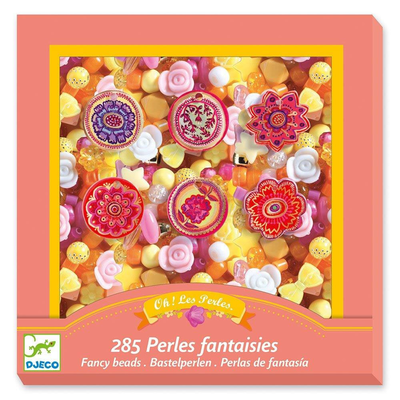 Fancy beads - flower, , medium
