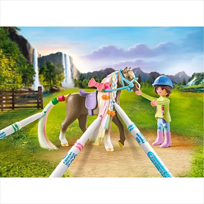Playmobil 71640 horses of waterfall - washable horse set, , medium-null