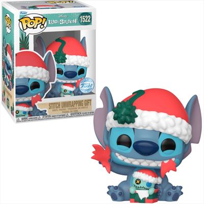 Funko pop! Disney: lilo and stitch - stitch unwrapping gift special edition #1522 vinyl figure, , medium