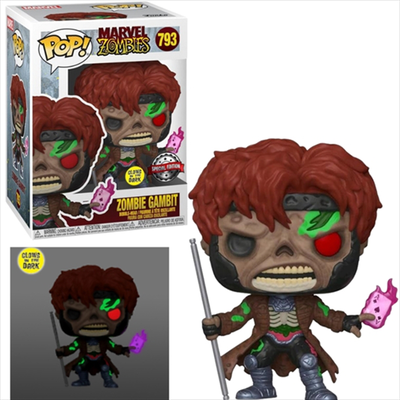 Funko pop! Marvel zombies: zombie gambit glows in the dark special edition #793,  Funko pop! Marvel zombies: zombie gambit glows in the dark special edition #793, , medium