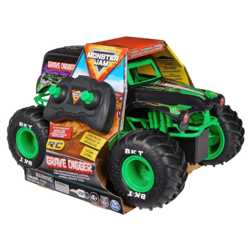 Monster jam 1:15 radio control grave digger remote control monster truck, , medium image number null