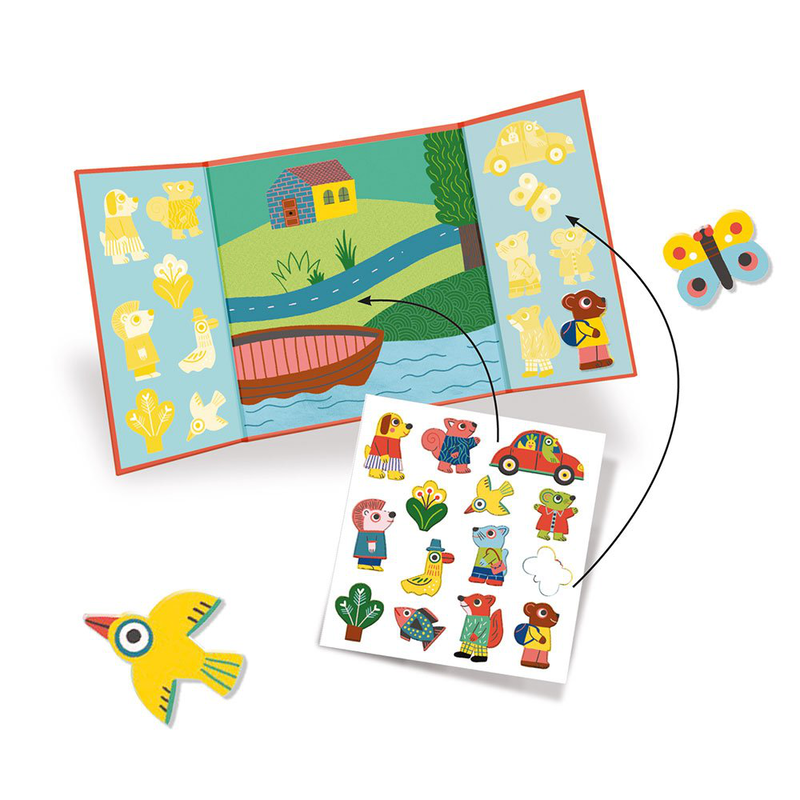 Reusable stickers - animals, , medium-null