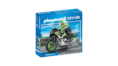 Playmobil μοτοσικλέτα παντός εδάφους με αναβάτη 70204, , medium