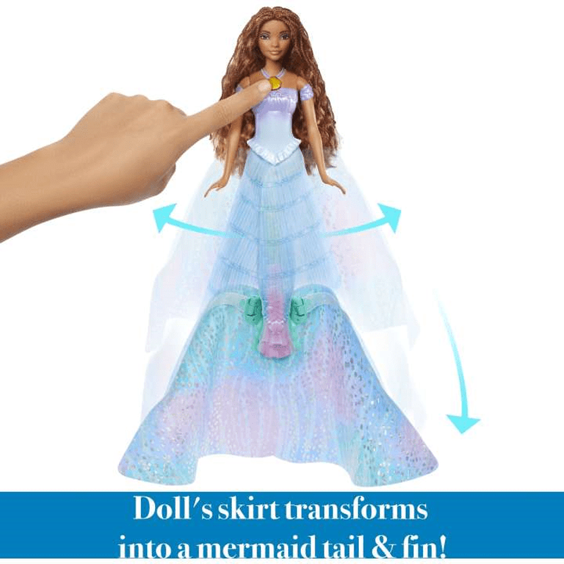 Product image: Disney the little mermaid transforming ariel doll hlx13, , medium-null