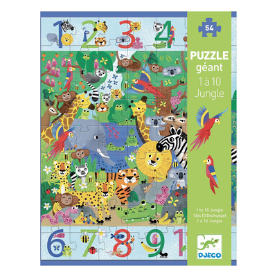 1 to 10 jungle puzzle, , medium