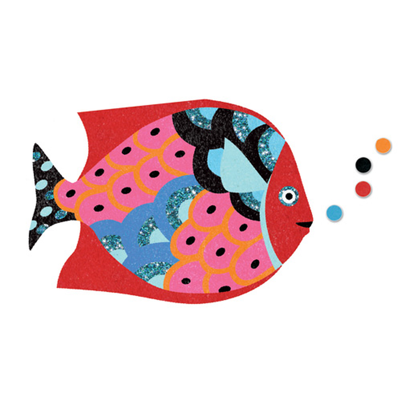 Djeco coloured sands fish rainbows, , medium-null