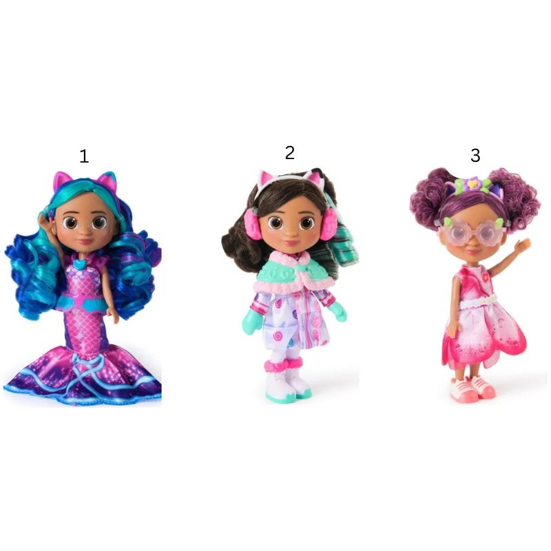 Spin master gabbys dollhouse : the movie - mer tastic gabby mini doll 15cm 6072885, , medium-null