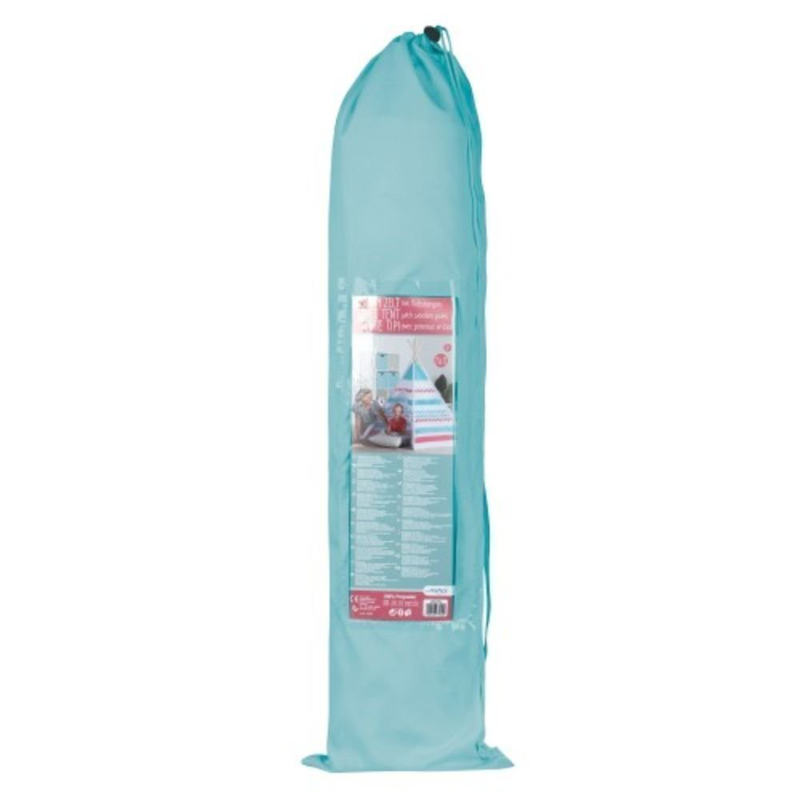 Product image: Ξύλινη παιδική σκηνή teepee με όμορφα χρώματα με τσαντάκι μεταφοράς, , medium-null