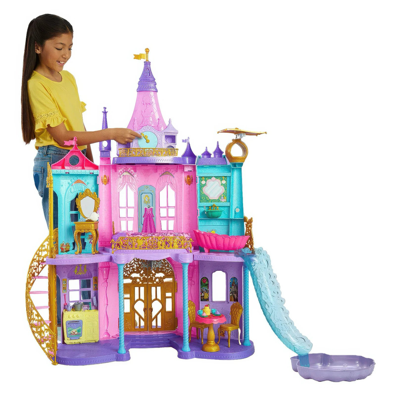 Disney princess magic adventure castle dollhouse, , medium-null
