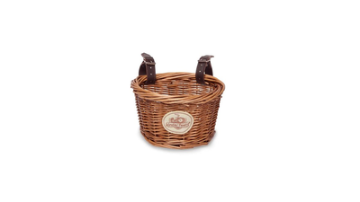 Wicker bike basket