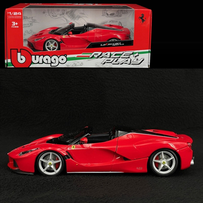 Bburago 1/24 - ferrari laferrari aperta - red diecast, , medium