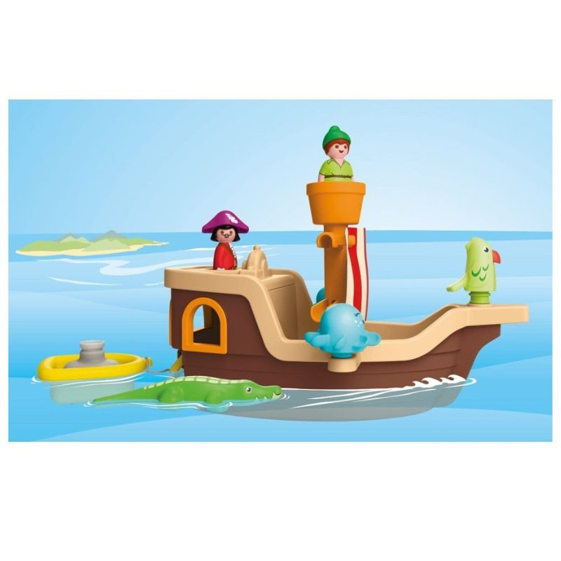 Product image: Playmobil 71769 junior disney - junior disney: peter pans pirate ship with water splash fun, , medium-null