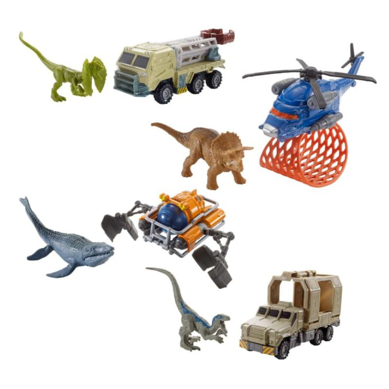 Matchbox 5 jurassic world the transporter dino - tyrannosaurus fmy31, , medium-null