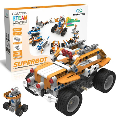 Superbot: 26-in-1 programmable stem robot kit, , medium