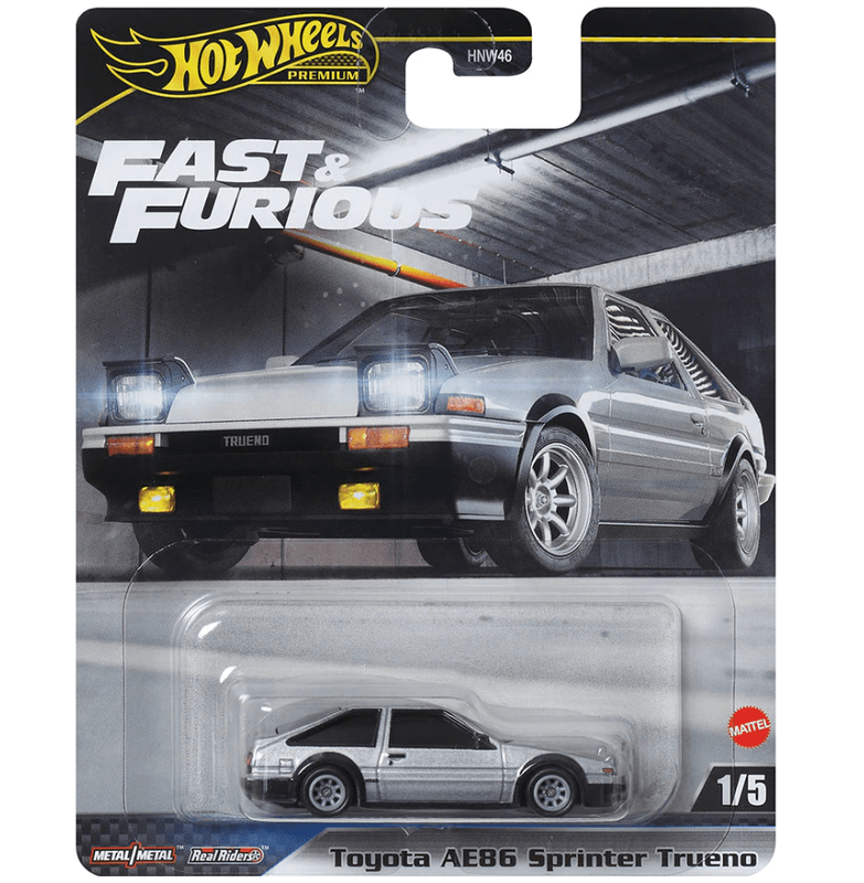 Hotwheels premium | fast & furious | toyota ae86 sprinter trueno | hnw46, , medium-null