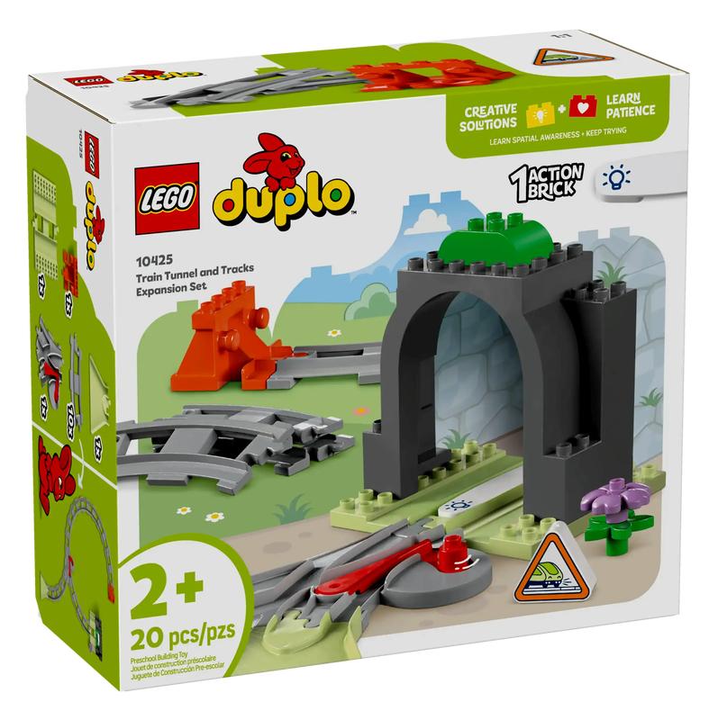 Lego duplo 10425 train tunnel and tracks expansion set, , medium-null