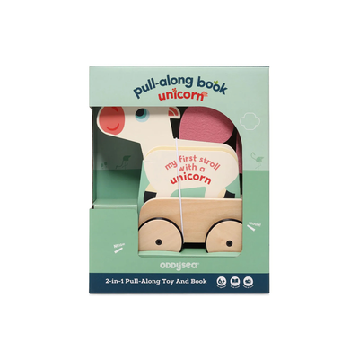 Pull-along book unicorn, , medium