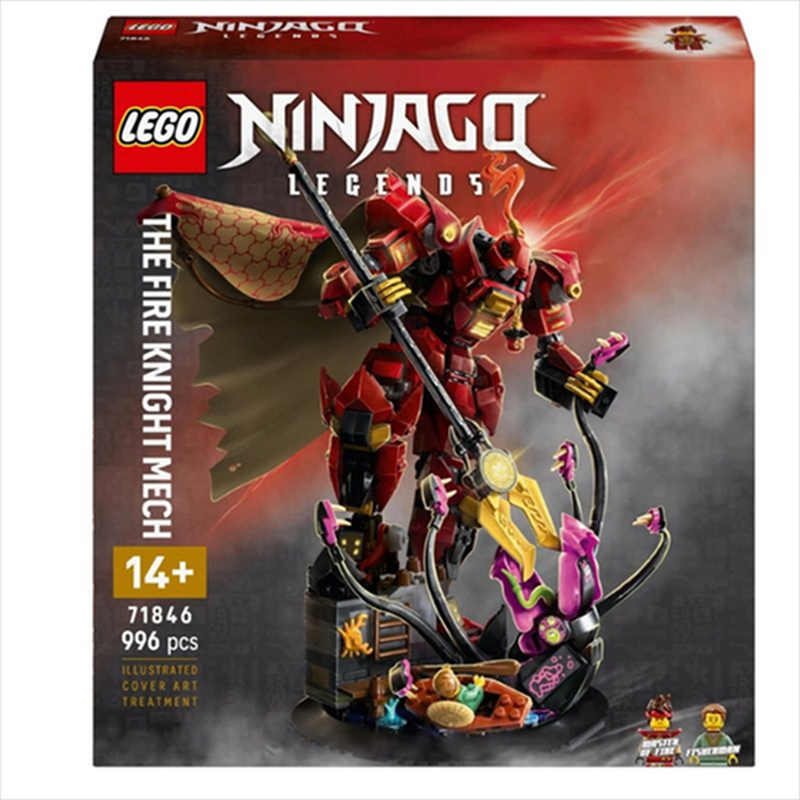 Lego ninjago the fire knight mech 71846 for ages 14+ 996pcs, , medium-null