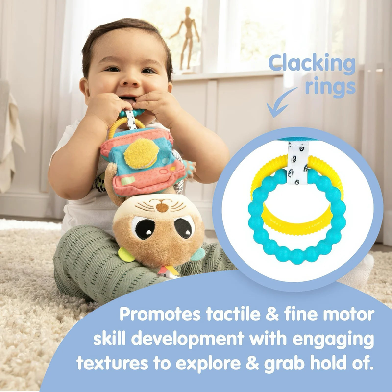 Lamaze arty says cheese - clip and go baby pram toy, , medium-null