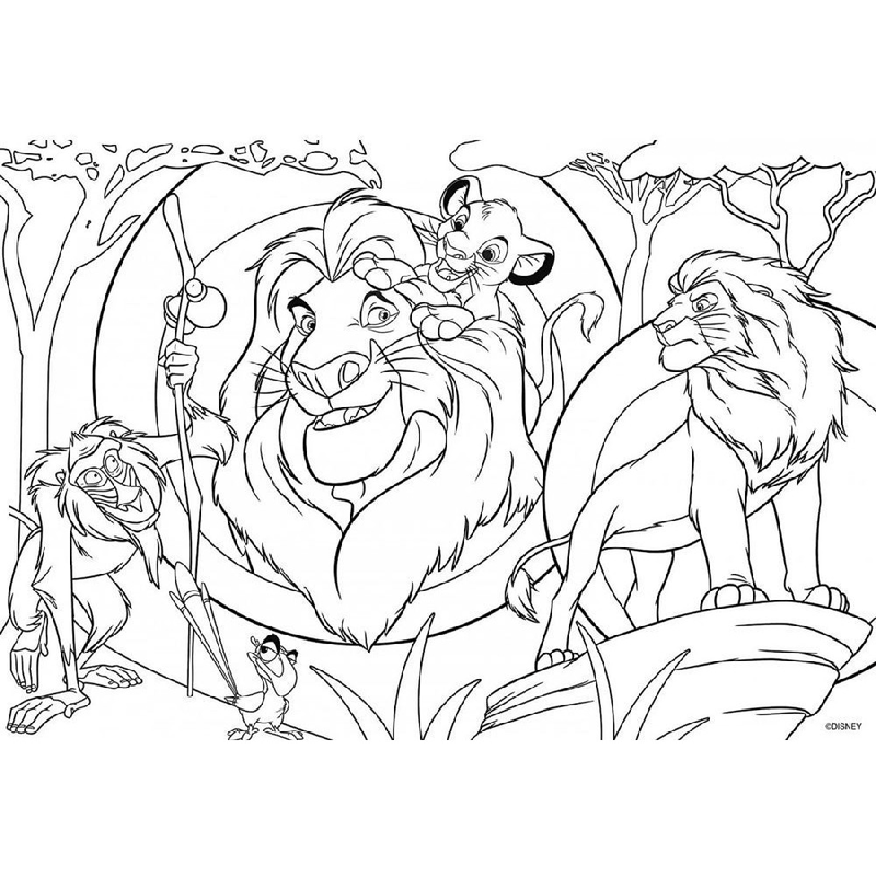 Product image: Lion king double-face puzzle 24pcs, , medium-null